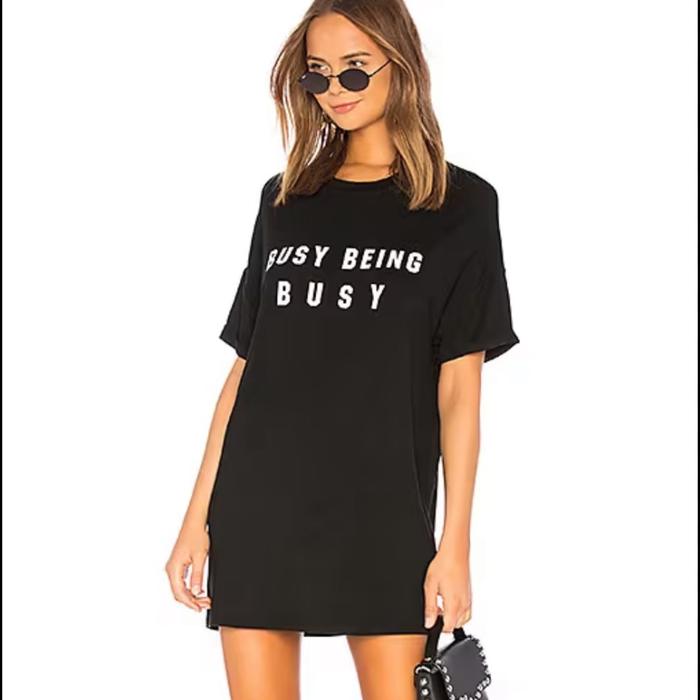 Super down Busy Being Busy Tshirt Dress